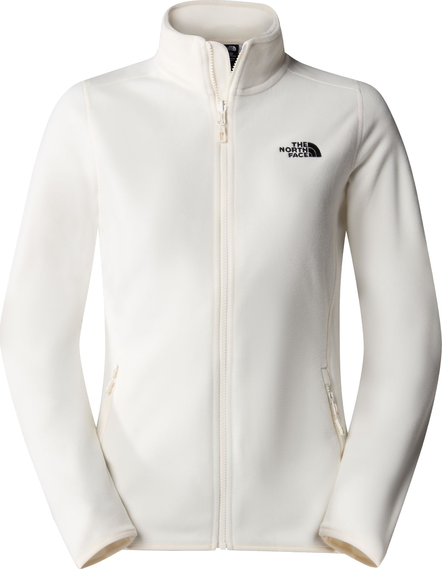 The North Face Womens 100 Glacier Full Zip Fleece White Dune Kjøp The North Face Womens 100 4594